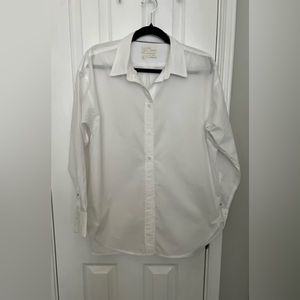 J. Crew blouse, white cotton, size 12